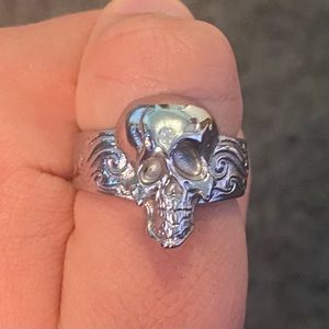 hard jewelry rings - hallucinogenic and spider